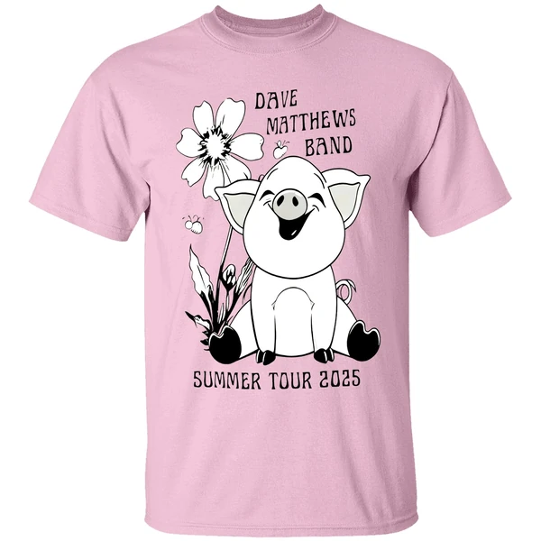 Pig Dave Matthews Band Summer Tour 2025 Shirt - Image 2