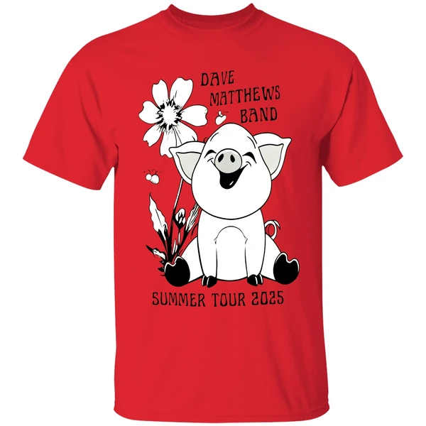 pig-dave-matthews-band-summer-tour-2025-shirt-red