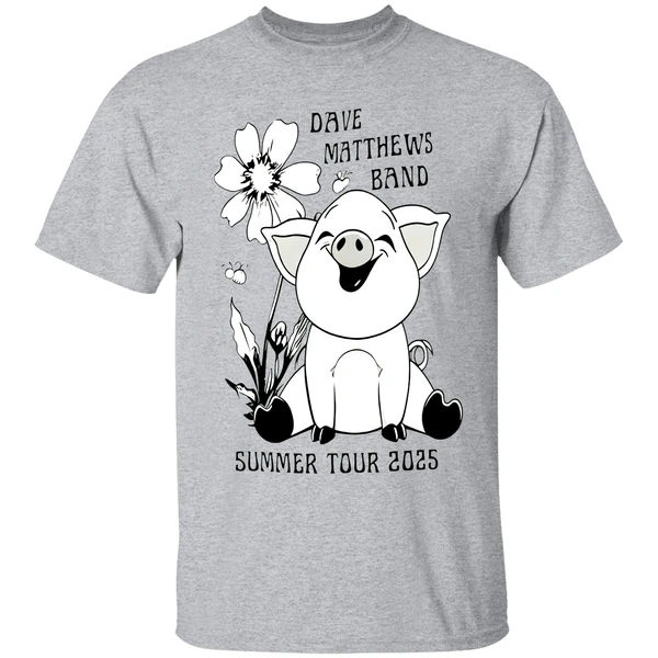 Pig Dave Matthews Band Summer Tour 2025 Shirt - Image 6