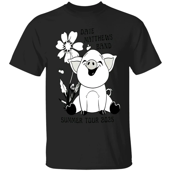 Pig Dave Matthews Band Summer Tour 2025 Shirt - Image 7