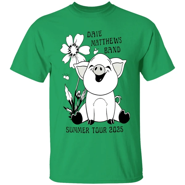 Pig Dave Matthews Band Summer Tour 2025 Shirt - Image 8