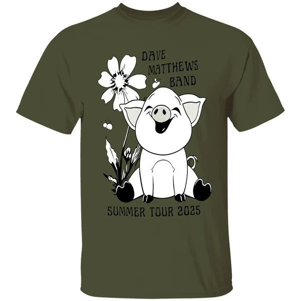 Pig Dave Matthews Band Summer Tour 2025 Shirt - Image 9