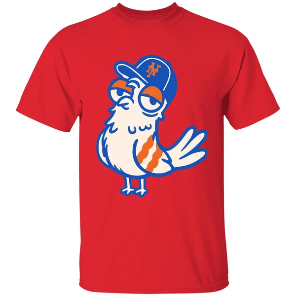Pigeon New York Mets Baseball Mascot Shirt - Image 7