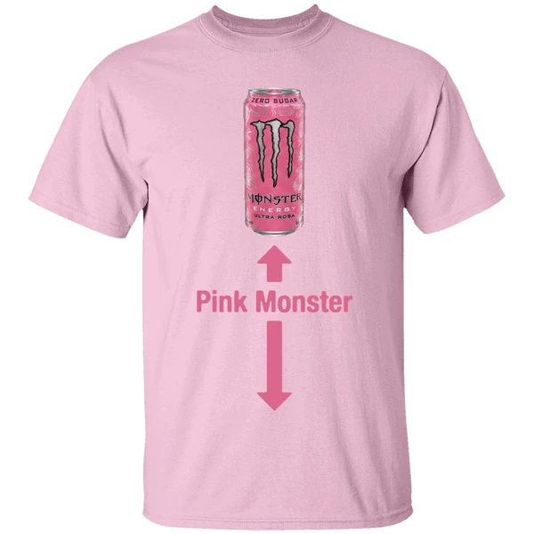 Pink Monster Monster Energy Ultra Strawberry Dreams Drink Shirt - Image 3
