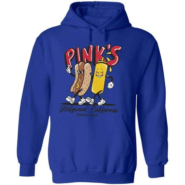 Pinks Hot Dogs Hollywood California Since 1939 Hoodie - Image 7