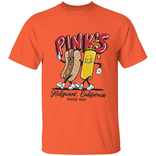 Pinks Hot Dogs Hollywood California Since 1939 Shirt - Image 3