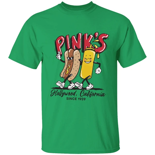Pinks Hot Dogs Hollywood California Since 1939 Shirt - Image 8