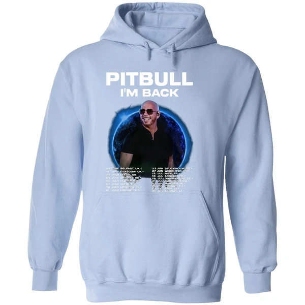 Pitbull Im Back Fan Tour Hoodie 2025 Concert Dates Inspired Two Sided Hoodie - Image 4