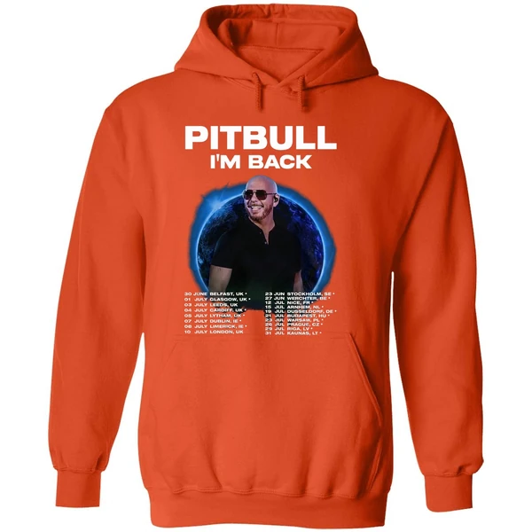 Pitbull Im Back Fan Tour Hoodie 2025 Concert Dates Inspired Two Sided Hoodie - Image 6