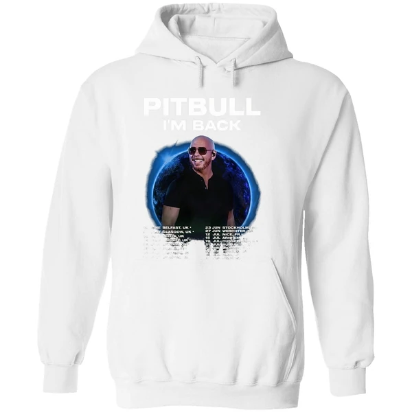 Pitbull Im Back Fan Tour Hoodie 2025 Concert Dates Inspired Two Sided Hoodie - Image 8