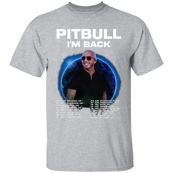 Pitbull Im Back Fan Tour Shirt 2025 Concert Dates Inspired Two Sided Shirt - Image 9