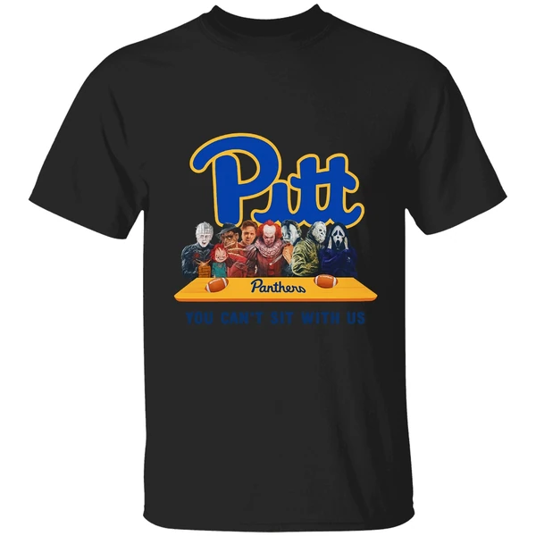 Pitt Panthers Horror Movie Characters You Cant Sit With Us Shirt