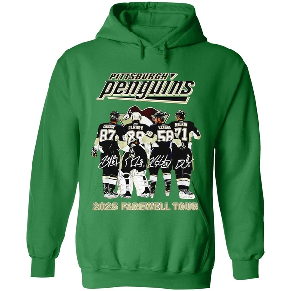 Pittsburgh Penguins Hockey 2025 Farewell Tour Signatures Hoodie - Image 2