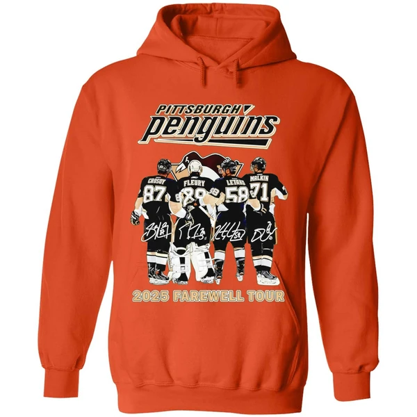 Pittsburgh Penguins Hockey 2025 Farewell Tour Signatures Hoodie - Image 6