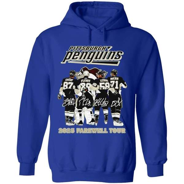 Pittsburgh Penguins Hockey 2025 Farewell Tour Signatures Hoodie - Image 7