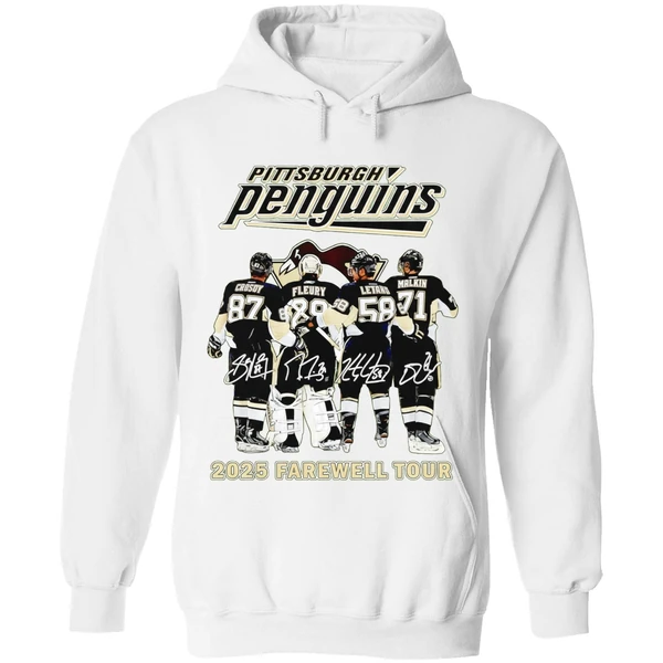 Pittsburgh Penguins Hockey 2025 Farewell Tour Signatures Hoodie - Image 8
