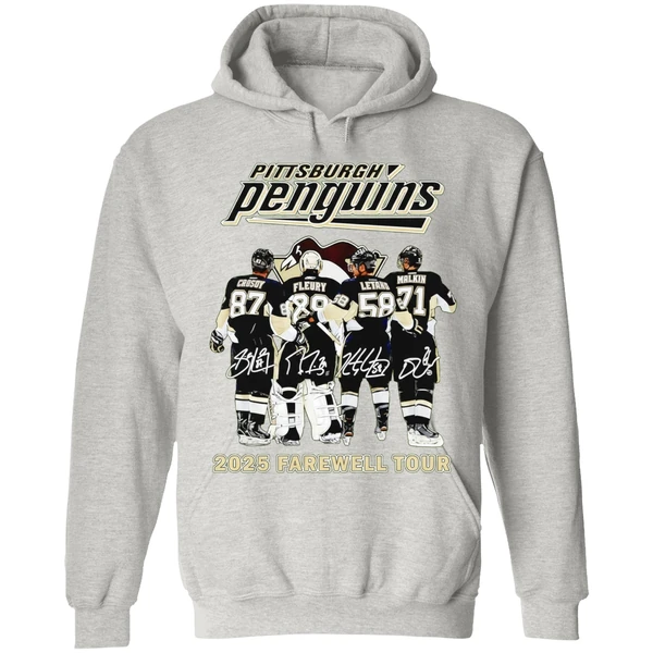 Pittsburgh Penguins Hockey 2025 Farewell Tour Signatures Hoodie - Image 9