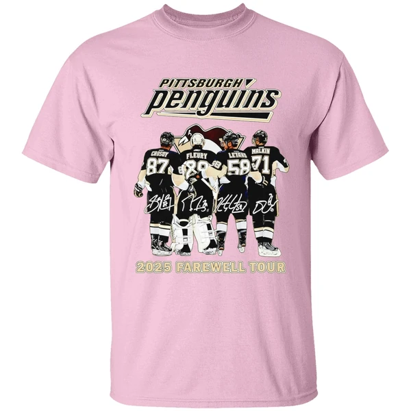 Pittsburgh Penguins Hockey 2025 Farewell Tour Signatures Shirt Pittsburgh Penguins Hockey 2025 Farewell Tour Signatures Shirt