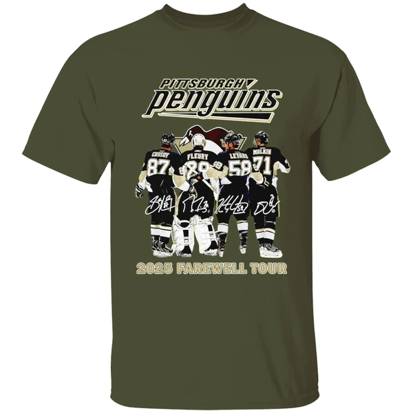 Pittsburgh Penguins Hockey 2025 Farewell Tour Signatures Shirt - Image 3
