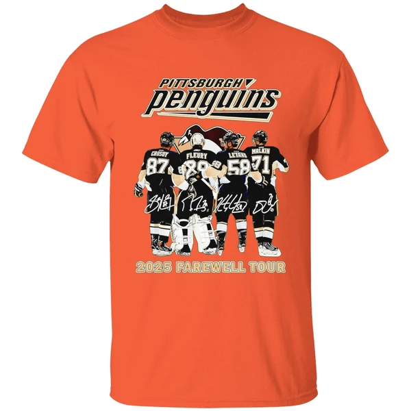 Pittsburgh Penguins Hockey 2025 Farewell Tour Signatures Shirt - Image 5