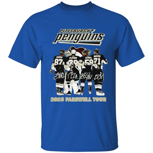 Pittsburgh Penguins Hockey 2025 Farewell Tour Signatures Shirt - Image 7