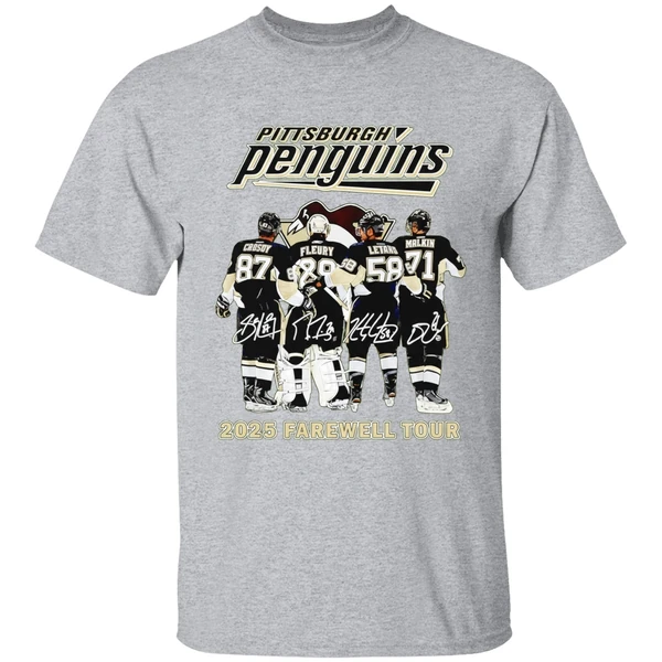 Pittsburgh Penguins Hockey 2025 Farewell Tour Signatures Shirt - Image 8