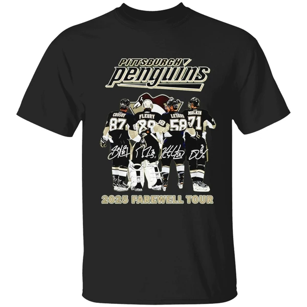 Pittsburgh Penguins Hockey 2025 Farewell Tour Signatures Shirt - Image 9