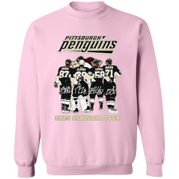 Pittsburgh Penguins Hockey 2025 Farewell Tour Signatures Sweashirt - Image 5
