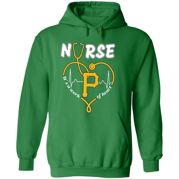 Pittsburgh Pirates Nurse Its A Work Of Heart 2026 Hoodie - Image 2