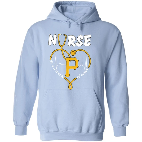 Pittsburgh Pirates Nurse Its A Work Of Heart 2026 Hoodie - Image 4