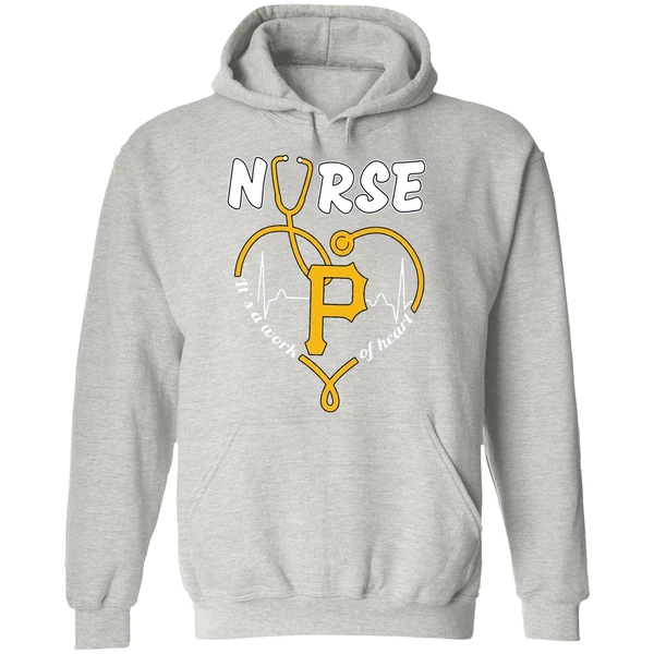 Pittsburgh Pirates Nurse Its A Work Of Heart 2026 Hoodie - Image 9