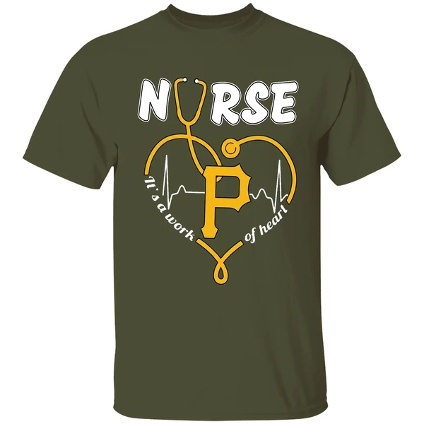 Pittsburgh Pirates Nurse Its A Work Of Heart 2026 Shirt - Image 4