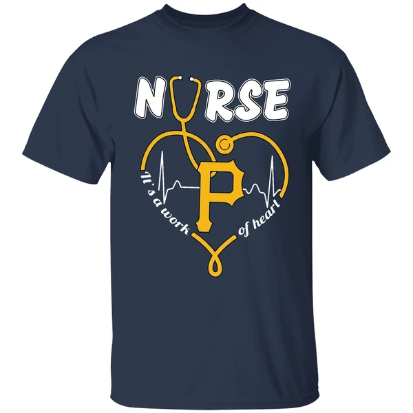 pittsburgh pirates nurse its a work of heart 2026 shirt navy