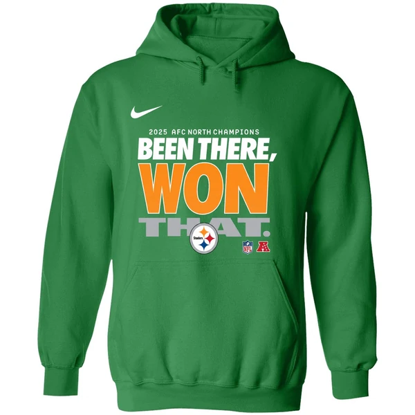 Pittsburgh Steelers 2025 Afc North Champions Been There Won That Hoodie - Image 2