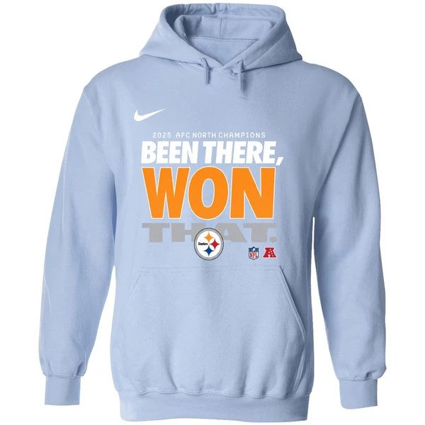 Pittsburgh Steelers 2025 Afc North Champions Been There Won That Hoodie - Image 4