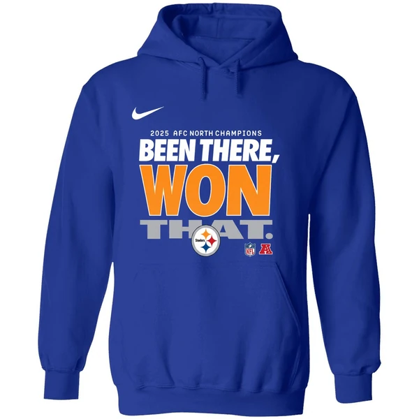 Pittsburgh Steelers 2025 Afc North Champions Been There Won That Hoodie - Image 7