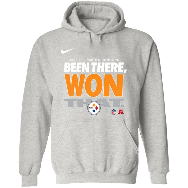 Pittsburgh Steelers 2025 Afc North Champions Been There Won That Hoodie - Image 9