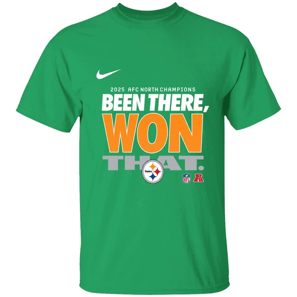 Pittsburgh Steelers 2025 Afc North Champions Been There Won That Shirt - Image 2