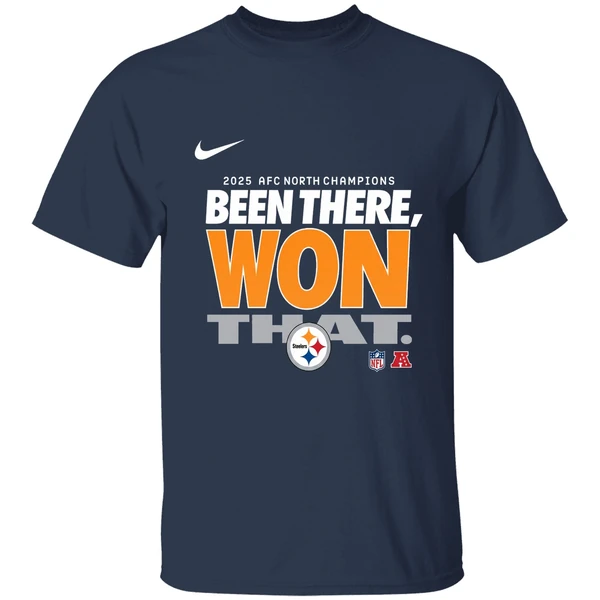 Pittsburgh Steelers 2025 Afc North Champions Been There Won That Shirt - Image 5