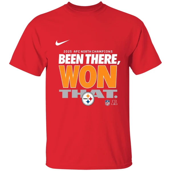 Pittsburgh Steelers 2025 Afc North Champions Been There Won That Shirt - Image 7
