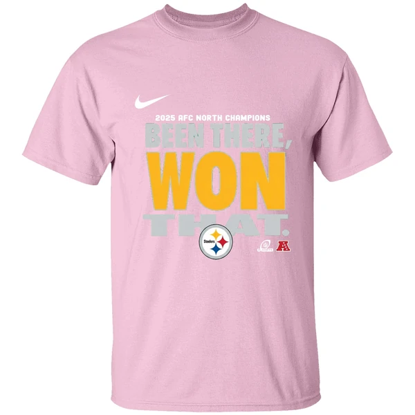 pittsburgh steelers been there won that division champions shirt lightpink