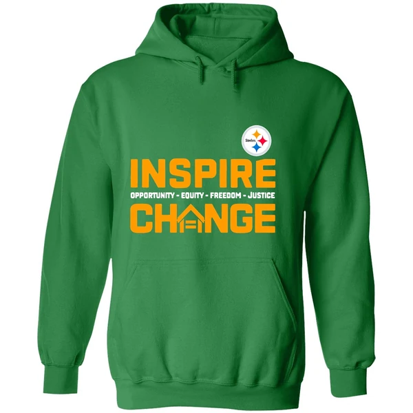 Pittsburgh Steelers Inspire Change Opportunity Equity Freedom Justice 2025 Hoodie - Image 2