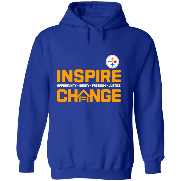 Pittsburgh Steelers Inspire Change Opportunity Equity Freedom Justice 2025 Hoodie - Image 7