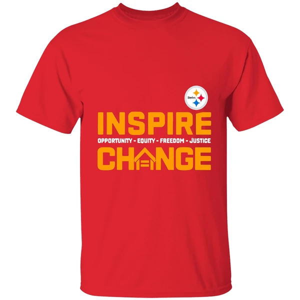 Pittsburgh Steelers Inspire Change Opportunity Equity Freedom Justice 2025 Shirt - Image 7