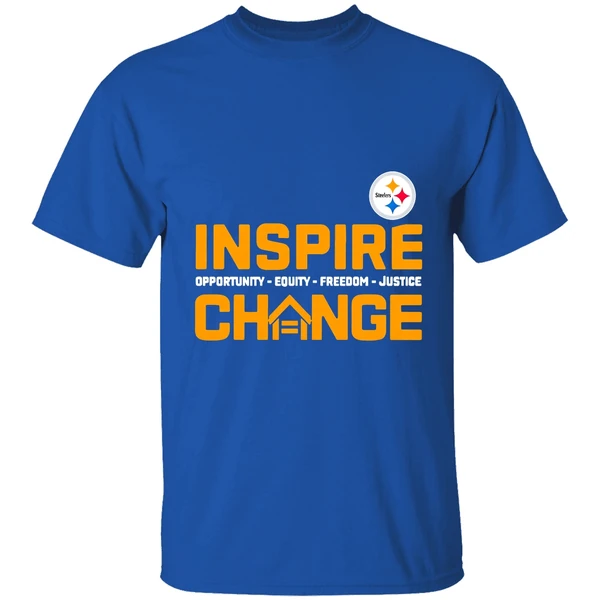 Pittsburgh Steelers Inspire Change Opportunity Equity Freedom Justice 2025 Shirt - Image 8