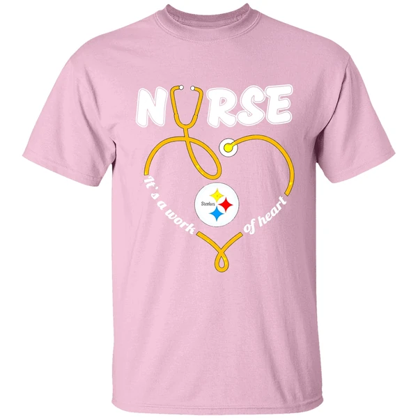 Pittsburgh Steelers Nurse Its A Work Of Heart Shirt - Image 3