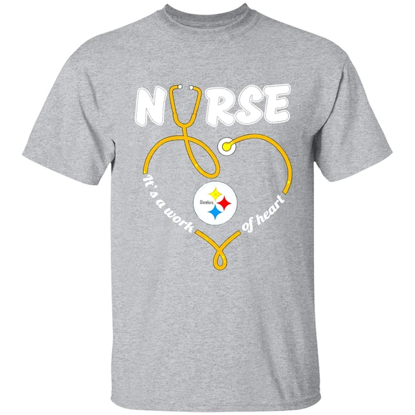 Pittsburgh Steelers Nurse Its A Work Of Heart Shirt - Image 9