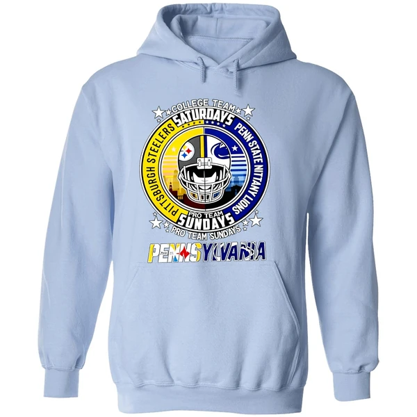 Pittsburgh Steelers Penn State Nittany Lions College Team Pro Team Weekends Hoodie - Image 4