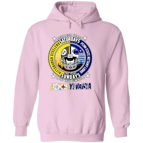 Pittsburgh Steelers Penn State Nittany Lions College Team Pro Team Weekends Hoodie - Image 5