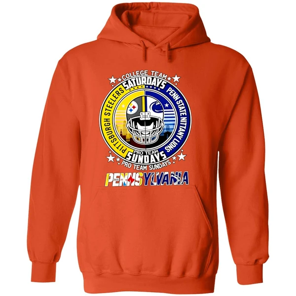 Pittsburgh Steelers Penn State Nittany Lions College Team Pro Team Weekends Hoodie - Image 6